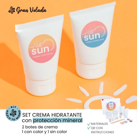 Set crema hidratante con protección mineral
