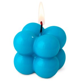 Vernis bleu néon pour bougies