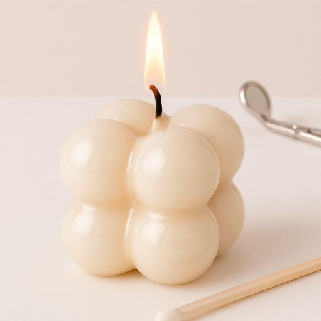 Vela con barniz glossy para velas