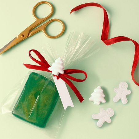Set para envolver regalos artesanales temática navidad ejemplo