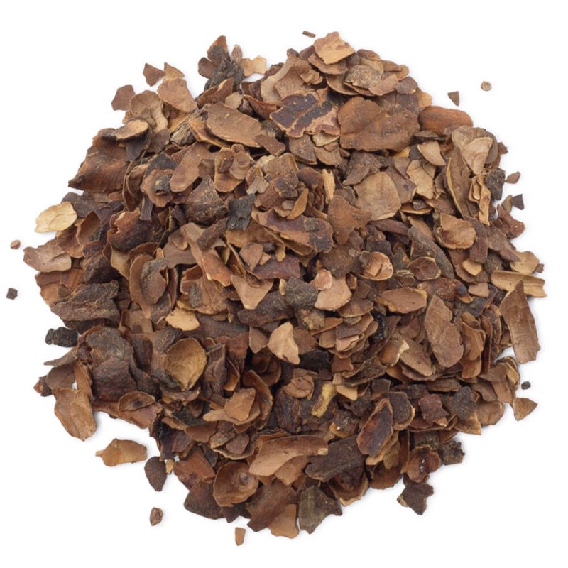 Cáscara de cacao muestra