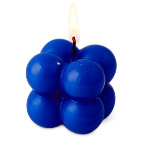 Vernis bleu électrique pour bougies