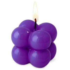 Vernis violet électrique pour bougies