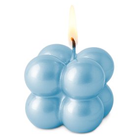 Verniz azul céu metalizado para velas