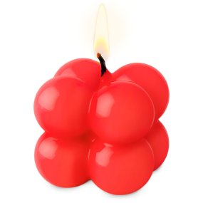 Vernis rouge néon pour bougies