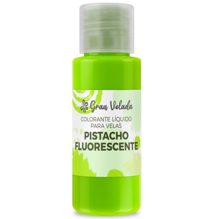 Colorante liquido velas pistacho fluorescente