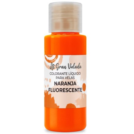 Colorante liquido velas naranja fluorescente
