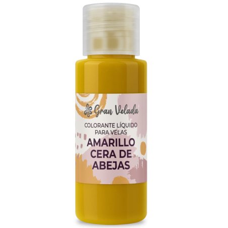 Colorante liquido velas amarillo cera de abejas