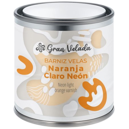Barniz naranja claro neón