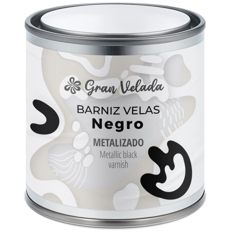 Barniz negro metalizado