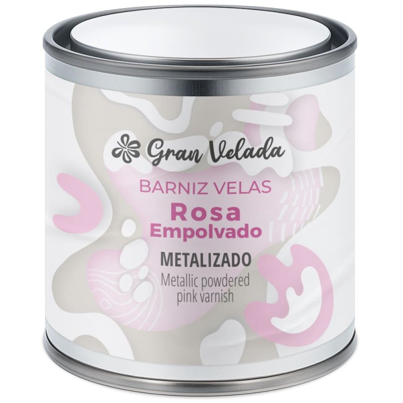 Barniz rosa empolvado metalizado