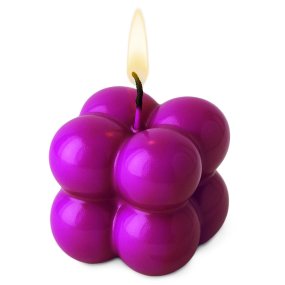 vernis mauve néon pour bougies