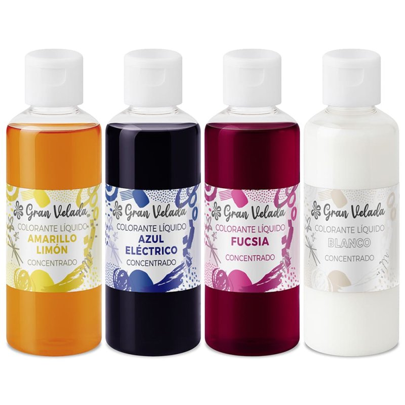 Pack ahorro colorante liquido concentrado - Colores esenciales