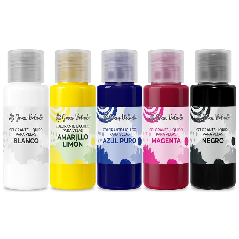 Pack ahorro colorantes para velas liquidos- Colores primarios plus