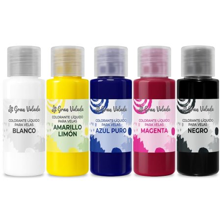Pack ahorro colorantes para velas liquidos- Colores primarios plus
