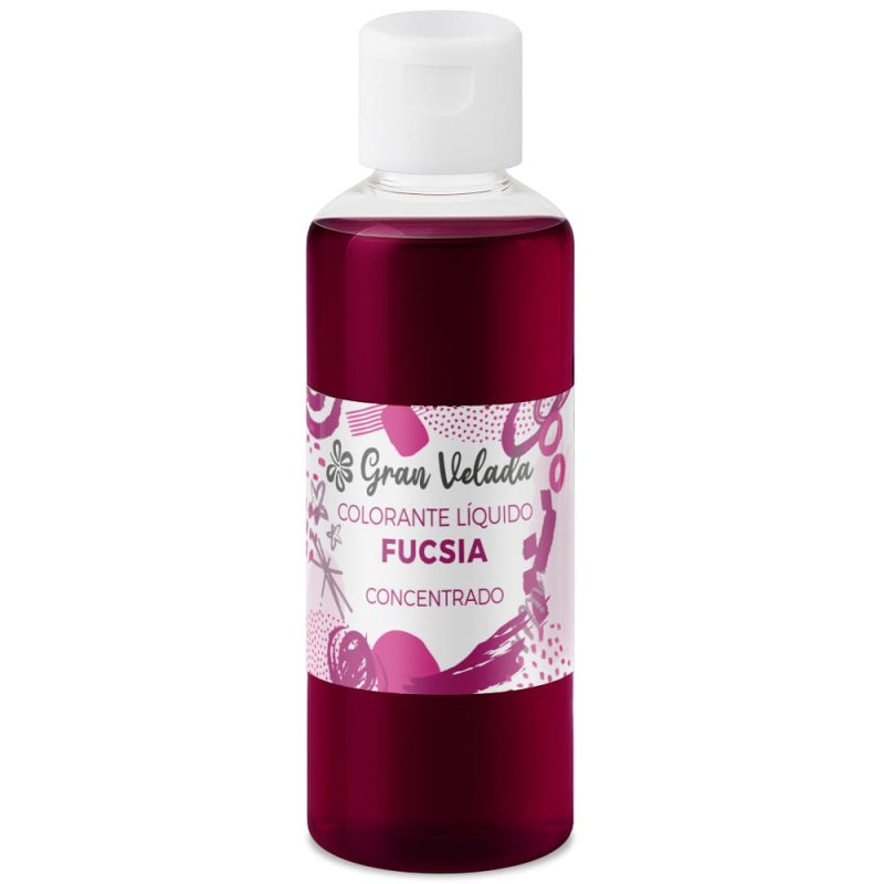 Colorante concentrado líquido fucsia