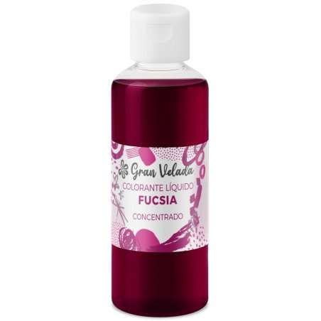Colorante concentrado líquido fucsia