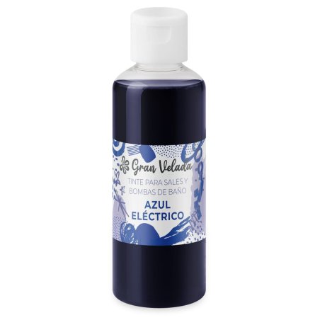 Tinte azul electrico para sales y bombas de baño