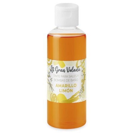 Tinte amarillo limón sales y bombas de baño