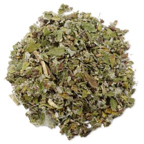 Feuilles de framboisier coupées