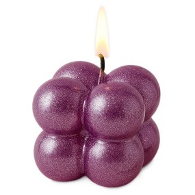 Barniz purple con destellos de purpurina para velas Barniz purple con destellos de purpurina para velas