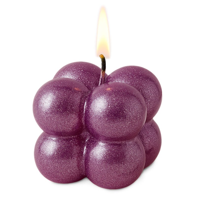 Barniz purple con destellos de purpurina
