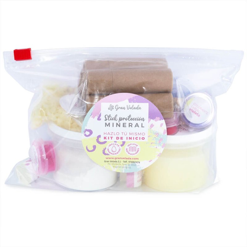 Set stick labial con protección mineral envase
