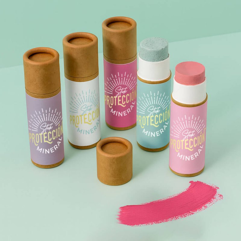 Set stick labial con protección mineral ejemplos