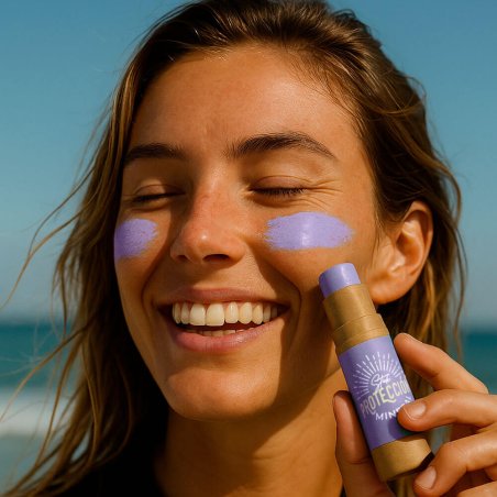 Uso set stick labial con protección mineral