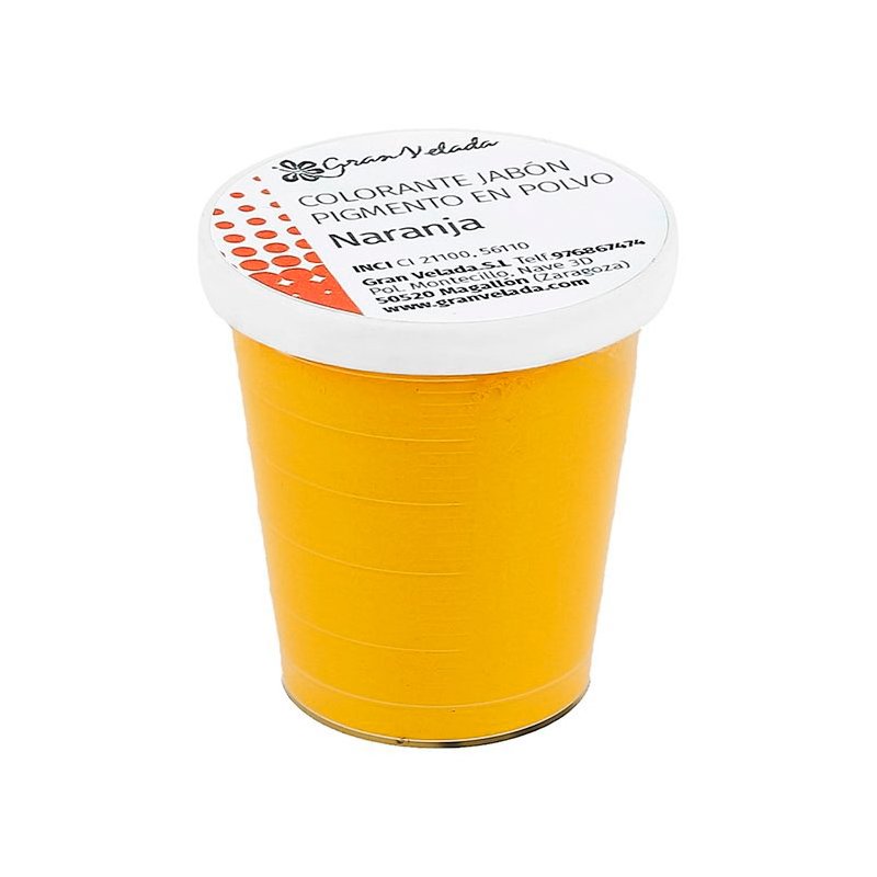 Pigmento en polvo naranja para jabon