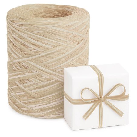 Cinta de rafia color natural-beige