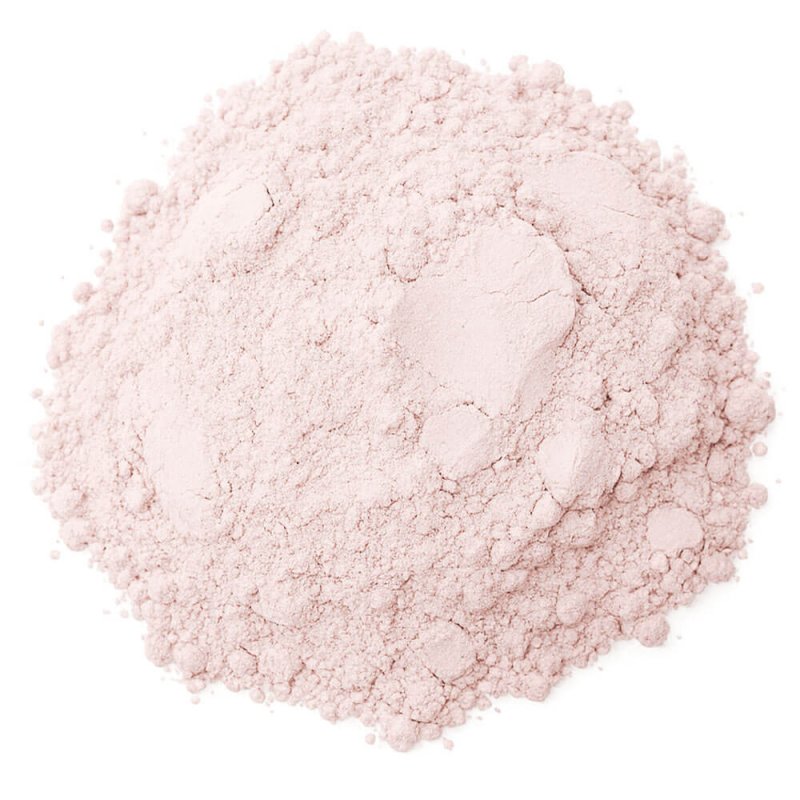 Arcilla rosa para hacer mascarillas faciales