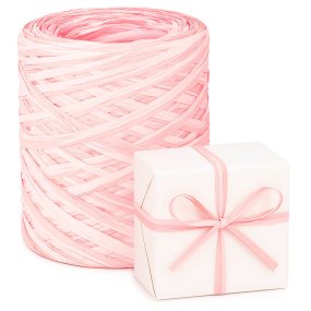 Ruban raphia bicolore rose Ruban raphia bicolore rose