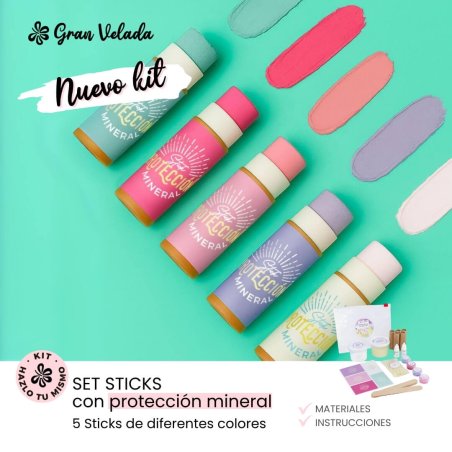 Set stick labial con protección mineral que incluye