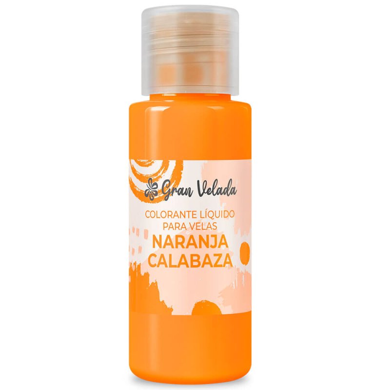 Colorante liquido velas naranja calabaza
