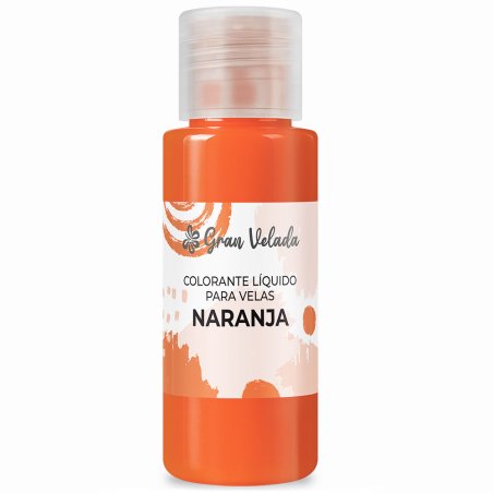 Colorante liquido velas naranja