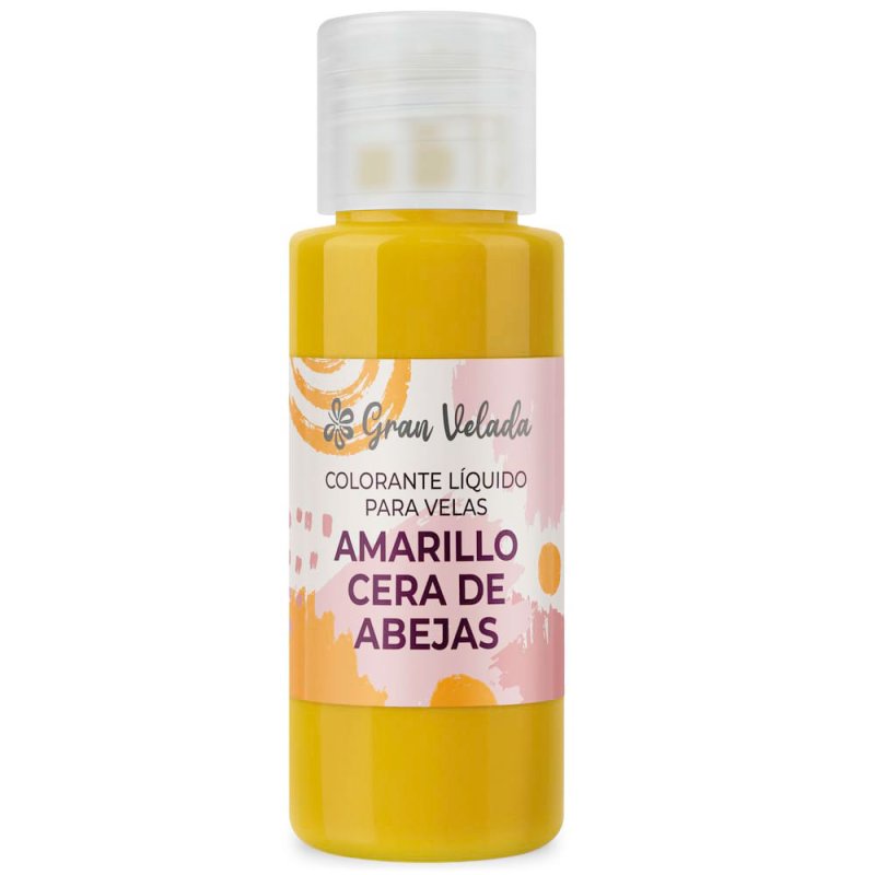 Colorante liquido velas amarillo cera de abejas