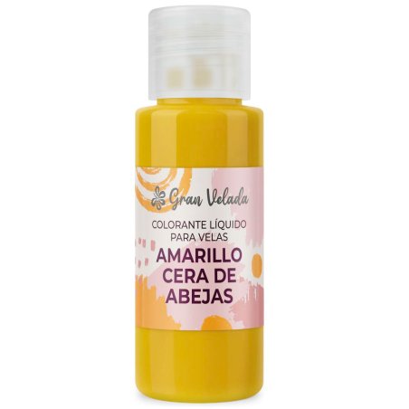 Colorante liquido velas amarillo cera de abejas