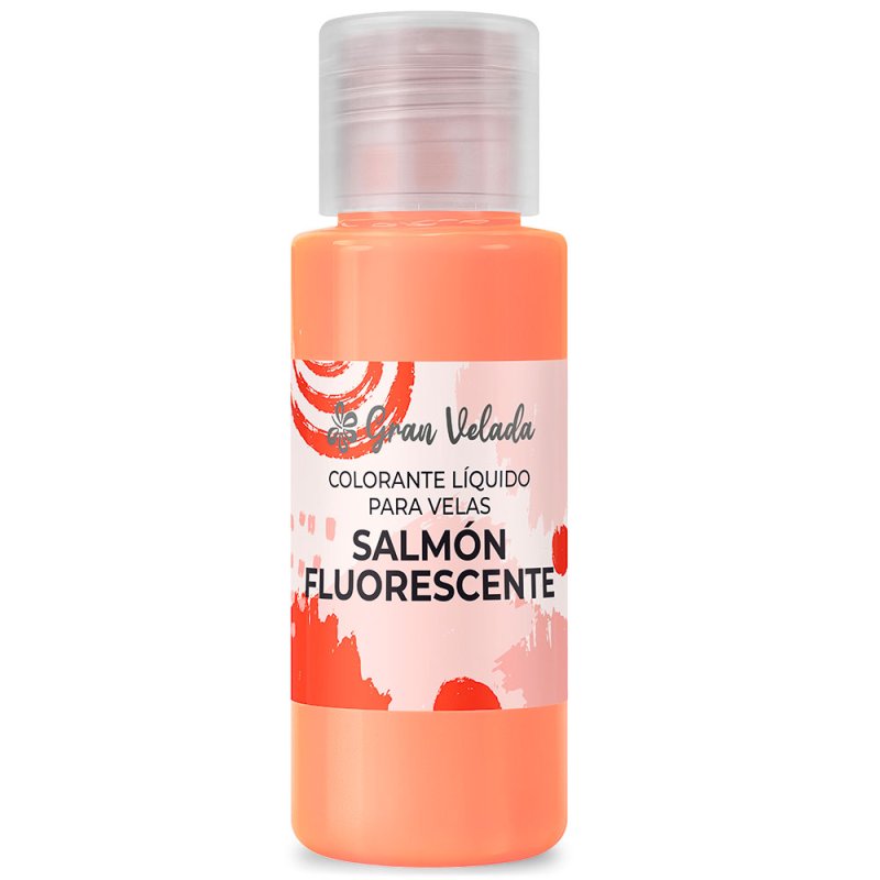 Colorante liquido velas salmon fluorescente