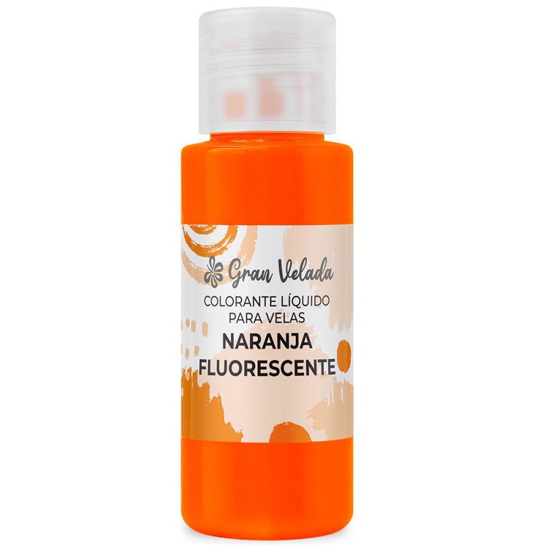 Colorante liquido velas naranja fluorescente
