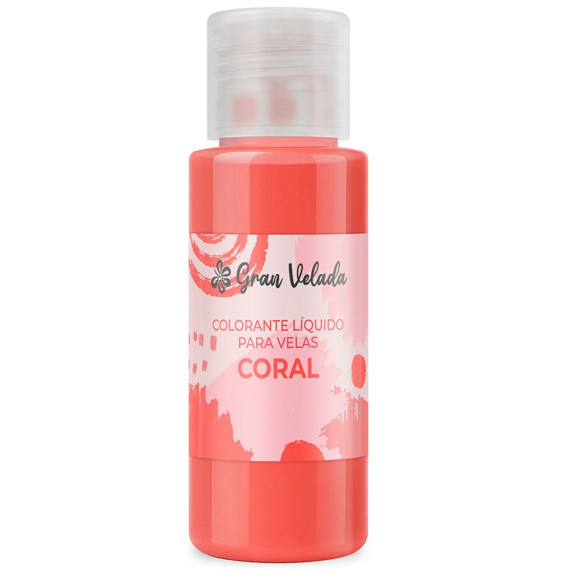 Colorante liquido velas coral