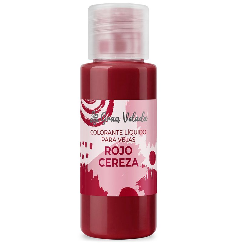 Colorante liquido velas rojo cereza