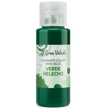 Colorante liquido velas verde helecho