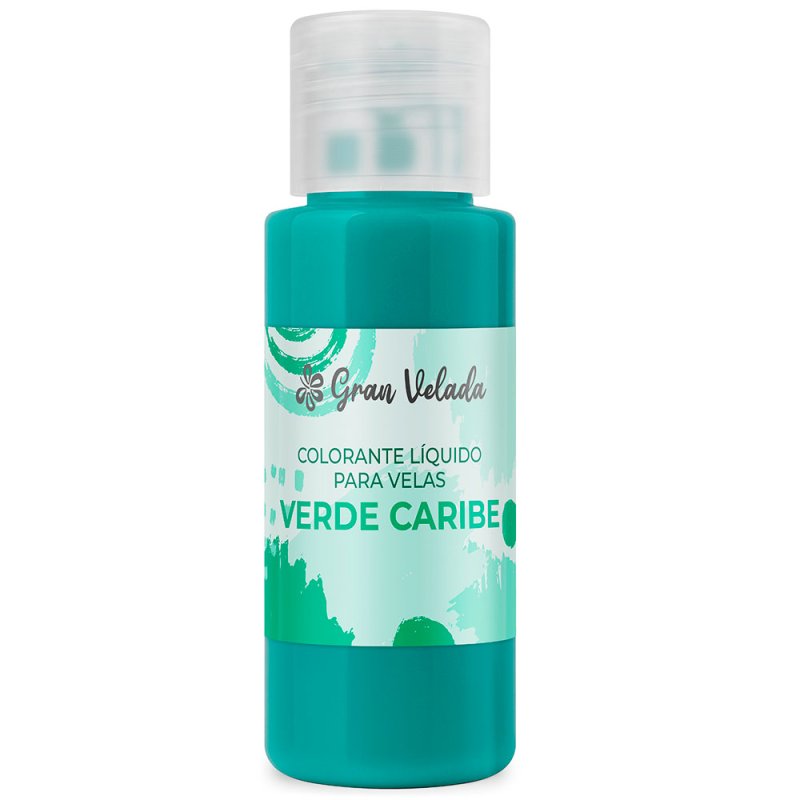 Colorante velas verde caribe