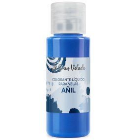 Bougies à colorant liquide indigo