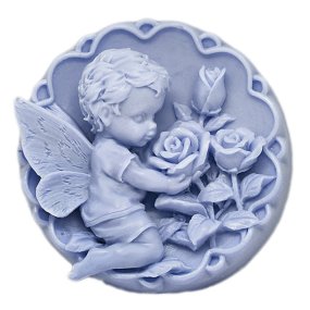 Molde pastilha de sabonete com anjo Molde pastilha de sabonete com anjo