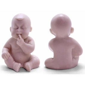Bébé avec doigt, Moule pour faire du savon de baptême