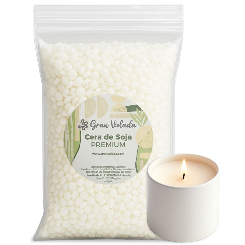Cera de soja para velas