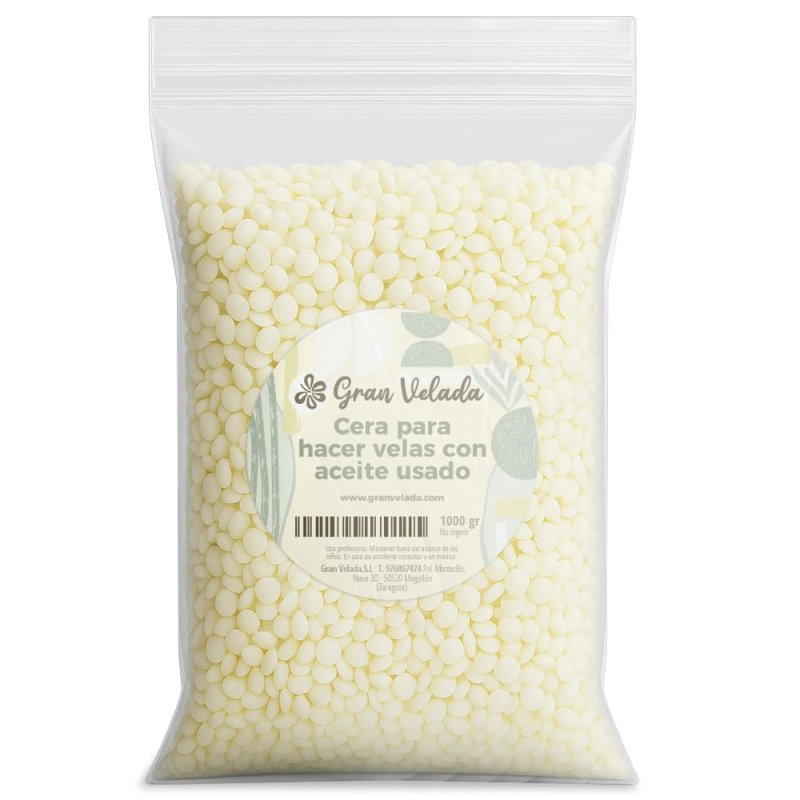 Cera para hacer velas con aceite usado