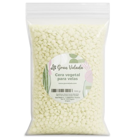 Cera vegetal velas bajo punto de fusion